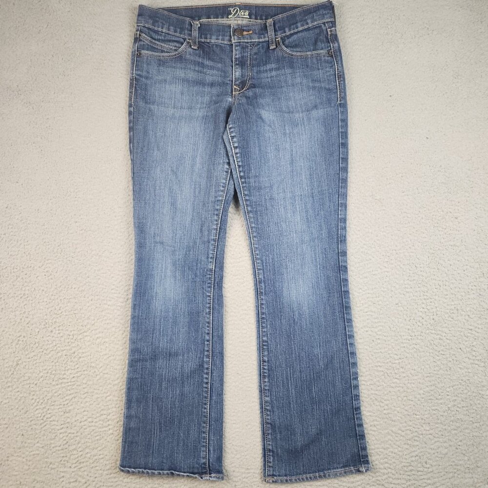 Womens Size 8 Regular Diva Old Navy Jeans Blue Bootcut Classic Mid‎ Rise Stretch